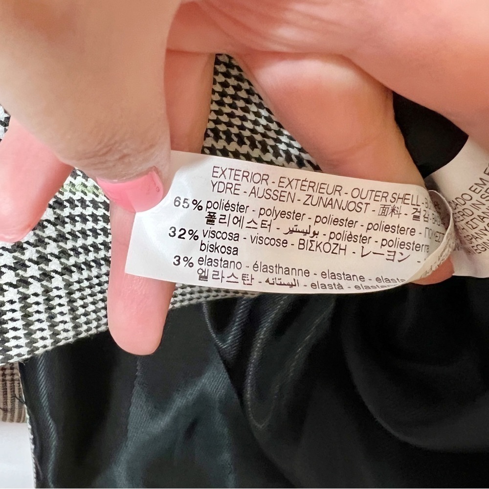 Zara Gray Glenn Plaid Oversized Women’s Boyfriend Fit Quiet Luxury Blazer Sz XS - Picture 7 of 13